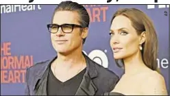  ??  ?? Angelina Jolie spoke of divorce from Brad Pitt (shown together, in 2014) after months of silence, saying it had been “a very difficult time.”