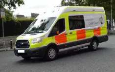  ??  ?? REDEPLOYED: Coast Guard Ford Transit vans