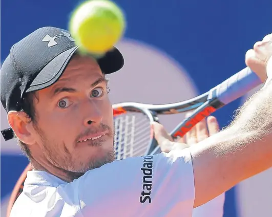  ?? AP. ?? Three-time Grand Slam winner Andy Murray is out of tennis until 2018 after opting against surgery to repair his injured hip.