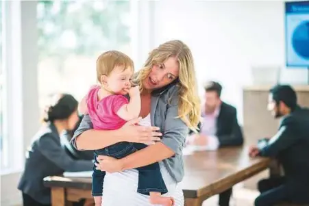  ??  ?? In the past few years, several studies on working mothers have made for rather depressing reading. According to a French study in April, working mothers face a ‘motherhood penalty’ and are paid 3 per cent less than their childless colleagues.