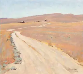  ?? ?? Maynard Dixon (1875-1946), Lonesome Ranch, Los Banos, California, July 1935, oil on canvas laid on board laid on canvas, 22¾ x 26” Estimate: $70/100,000