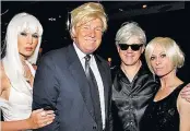  ??  ?? PREZ’S MAN Trump and Johnson with their wives