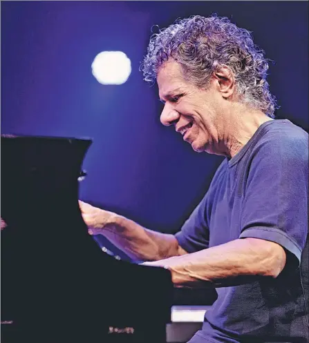  ?? PETER VAN BREUKELEN / GETTY IMAGES ?? The famed pianist and icon of jazz Chick Corea discusses his lifelong love of music.