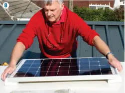  ??  ?? 8 You could fit a solar panel to trickle-charge your leisure battery over the winter months 8