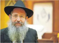  ?? FOTO: ALEXANDER KAYA ?? Der Ulmer Rabbiner Shneur Trebnik.