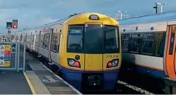  ?? PETER DE GROOT/RCTS ?? Today’s ‘Kenny Belle’ equivalent is now operated by London Overground (Arriva Rail London). Class 378 EMU No. 378216 is pictured at Clapham Junction on January 9, working the 11.00 to Stratford via Kensington Olympia.