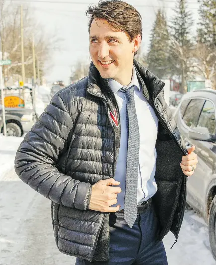  ?? DARREN BROWN / NATIONAL POST ?? Prime Minister Justin Trudeau’s “values-based approach” seems to be more geared to benefiting those on the margins of Canadian society, writes columnist John Ivison.