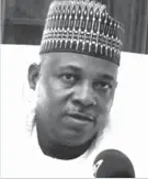  ??  ?? Governor Kashim Shettima