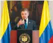  ?? FOTO: FERNANDO VERGARA/AP/ARKIV ?? Colombias president Juan Manuel Santos.