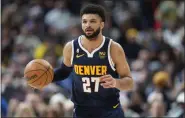  ?? (AP PHOTO/DAVID ZALUBOWSKI) ?? Denver Nuggets guard Jamal Murray in the first half Tuesday in Denver.