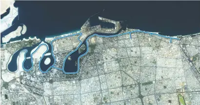  ??  ?? The first phase of the Sharjah Waterfront Bicycling and Jogging Path project will be implemente­d at the Al Majaz Waterfront area.