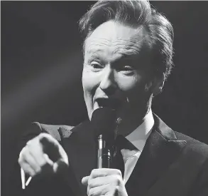  ?? TOBIAS SCHWARZ / AFP / GETTY IMAGES FILES ?? Conan O’Brien has been one of the most prolific names in late-night TV since the 1990s.