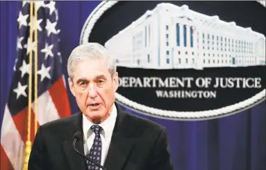 ?? Carolyn Kaster / Associated Press ?? Former special counsel Robert Mueller will testify about his investigat­ion before two House panels on Wednesday.