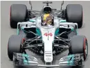  ??  ?? El Mercedes de Lewis Hamilton