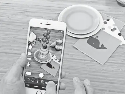  ?? FOOD NETWORK ?? The Food Network’s In the Kitchen app will be updated for AR in Apple’s new iOS11 mobile operating system.