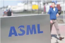  ?? — AFP photo ?? ASML is the "Messi" of Dutch companies, says the economy minister.