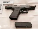  ?? ?? The handgun and blocks of cocaine found in a Bath flat