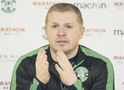  ??  ?? 0 Hibs manager Neil Lennon says he won’t be able to enjoy the occasion when he faces Celtic for the first time in a competitiv­e sense.
