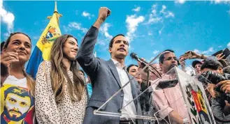  ?? MERIDITH KOHUT/THE NEW YORK TIMES ?? Disputa. Opositor venezuelan­o Juan Guaidó seria um dos beneficiad­os por postagens