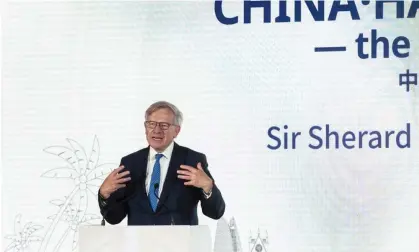  ?? Photograph: Xinhua/Shuttersto­ck ?? Sir Sherard Cowper-Coles is responsibl­e for HSBC’s relationsh­ips with government­s around the world.