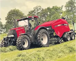  ??  ?? The new Puma 140 X tractor and baler.