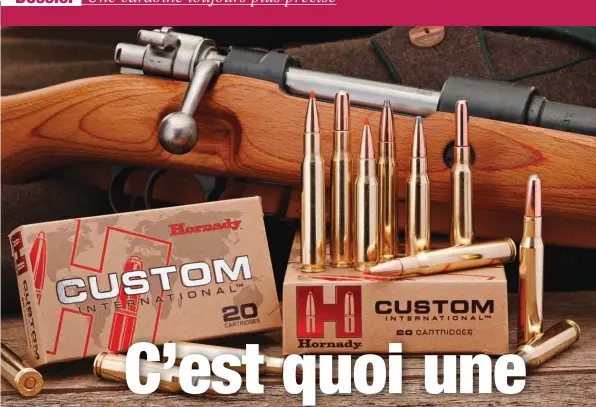  ??  ?? Les carabines anciennes comme les Mauser 98 reconditio­nnées peuvent parfois être imprécises avec des balles modernes, légères et pointues.