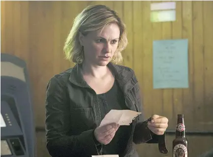  ?? — CBC/THE CANADIAN PRESS ?? Winnipeg native Anna Paquin, who portrays Det. Annie Ryder on Bellevue, says she didn’t deliberate­ly set out to work so much in her birth country, Canada, in the past year.