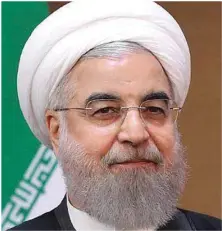  ??  ?? Rouhani, Iranian President