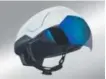  ??  ?? The DAQRI Smart Helmet overlays informatio­n on the eye shield.