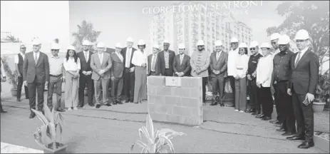  ?? ?? The Sod Turning of the Georgetown Seafront