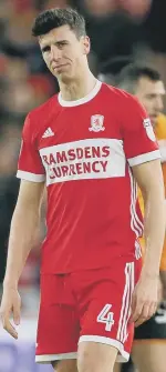  ??  ?? Gutted Boro defender Daniel Ayala on Friday.