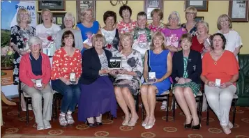  ??  ?? The lady President’s prize-giving in Rosslare. Back (from left): Eileen McKiernan, Marie Therese Swan, Mary Maguire, Marie Ann Brennan, Rosemary Spelman, Vandra Deacon, Susan Evans, Dorcas Maher, Carmel Morrissey, Eleanor O’Connor, Kathleen Goggin,...