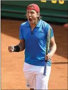  ??  ?? Lucas Pouille a offert la victoire à la France face à l’Italie, dimanche.