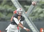  ?? ADAM CAIRNS/COLUMBUS DISPATCH ?? C.J. Stroud, who is replacing Justin Fields, has never thrown a pass in a college game.