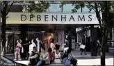  ??  ?? Debenhams: “exceptiona­lly difficult times”