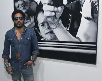  ?? JAMIE MCCARTHY/GETTY IMAGES ?? Lenny Kravitz at the opening of his Flash Photograph­y Exhibition at Miami Design District earlier this week.