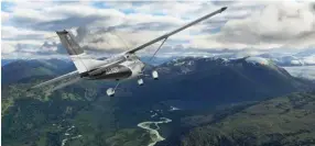  ??  ?? Für die Details der Landschaft­en im Flight Simulator 2020 lädt das Spiel laufend neue Daten aus dem Netz nach. Microsoft empfiehlt deshalb eine Leitung mit 50 Mbit pro Sekunde.
