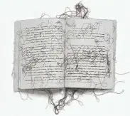  ??  ?? Maria Lai’s “Diary” is among the works of the Menil Drawing Institute’s show “Silent Revolution­s.”