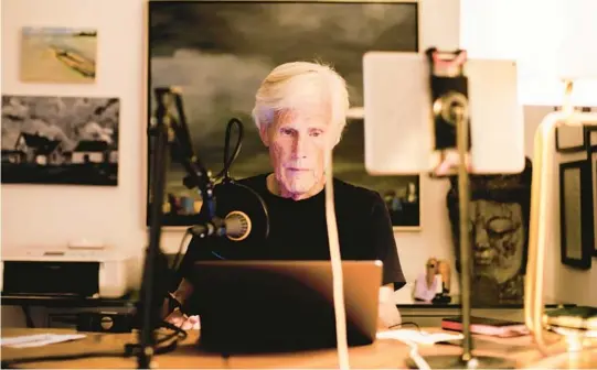  ?? ALEX WELSH/THE NEW YORK TIMES ?? Keith Morrison, the longtime“Dateline”correspond­ent, is seen Sept. 7 at his home in Newport Coast, California, where he records podcast episodes.