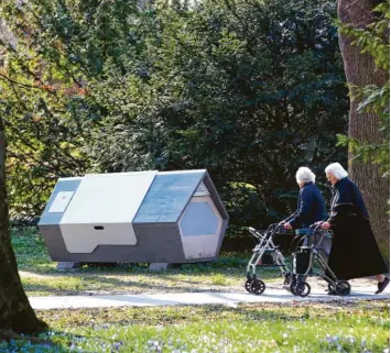  ?? Foto: Alexander Kaya ?? Die Schlafkaps­eln in Ulm haben sich bewährt. Das „Ulmer Nest“am Alten Friedhof bekommt aber einen neuen Standort. Zu verlassen, zu dunkel sei es hier.