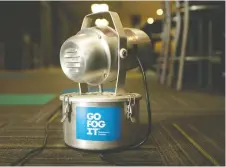  ??  ?? A disinfecta­nt fogging machine is the main machine used by Go Fog It.