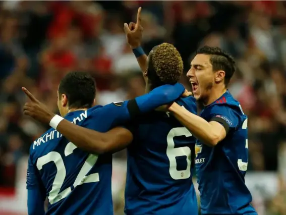  ??  ?? The Frenchman led United to victory on an emotional night in Stockholm (AFP)