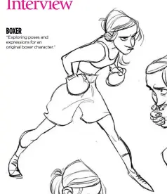  ??  ?? BOXER
“Exploring poses and expression­s for an original boxer character.”