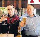  ??  ?? FIRST HIT Yulia and dad Sergei Skripal