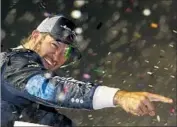  ?? Brian Lawdermilk Getty Images ?? MARTIN TRUEX’S happiness is clear for all to see after his NASCAR win at Darlington, S.C.