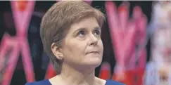  ?? ?? ↑ Nicola Sturgeon faces a key day in the independen­ce movement