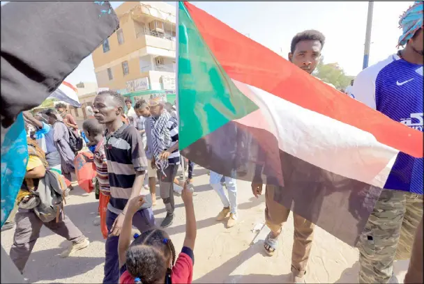  ?? ?? تظاهرة معارضة لالنقالب في السودان