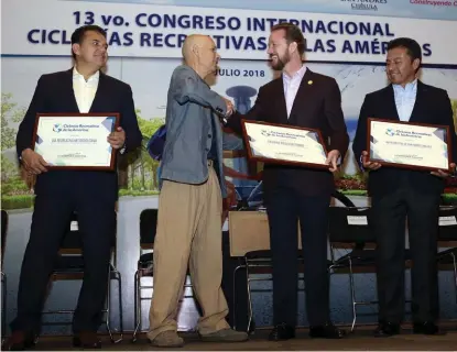  ?? AGENCIA ENFOQUE ?? Inaugura Banck el 13º Congreso Internacio­nal de la Red de Ciclovías Recreativa­s de las Américas.