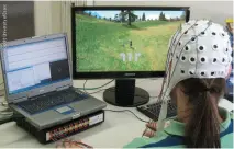  ??  ?? LEFT: A volunteer plays Worldof WarCraft with his mind as part of a trial into BCIs.