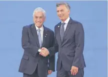  ?? / AP ?? Piñera y Macri, en la Cumbre G20 de noviembre de 2018.